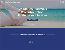 Tablet Screenshot of meditationessentials.com